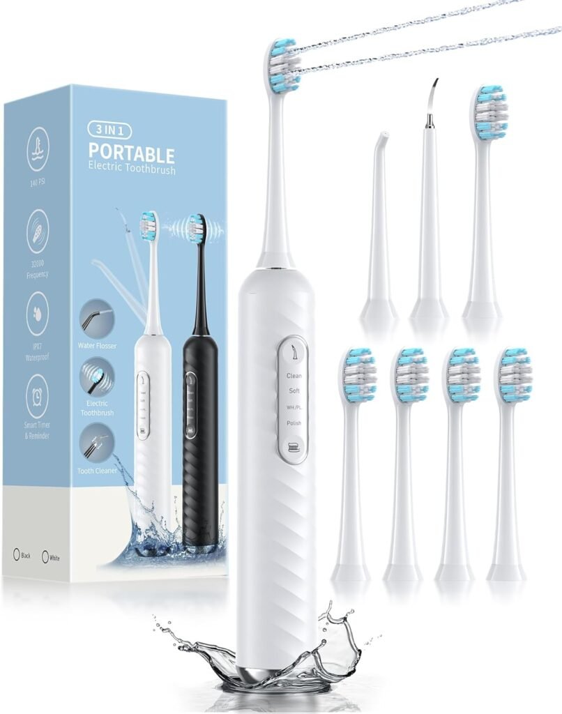 Electric Toothbrush With Water Flosser